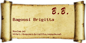 Bagossi Brigitta névjegykártya